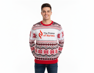 The Power of Nurses™ Holiday Sweater - Red